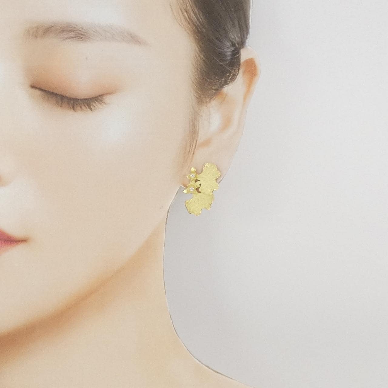 イケダケイコ ダイヤモンド イヤリング 0.08CT