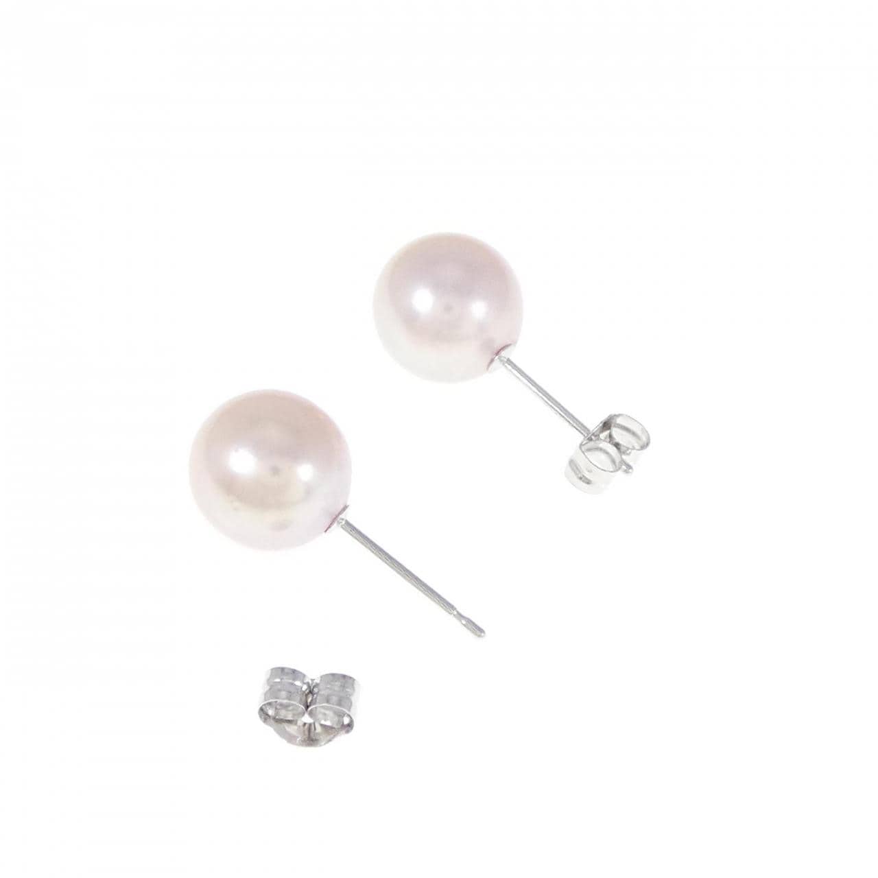 K14WG Akoya pearl earrings 7.8mm
