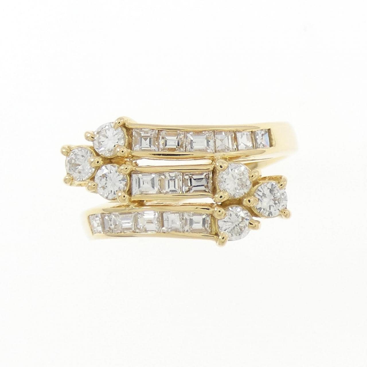K18YG ダイヤモンド リング 0.36CT