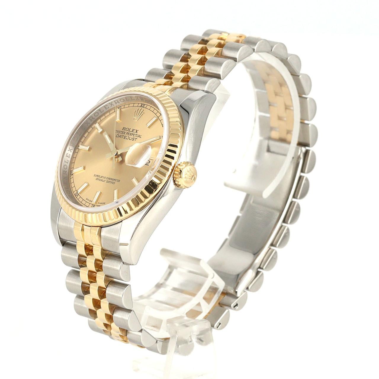 ロレックス デイトジャスト 116233 SSxYG 自動巻 D番