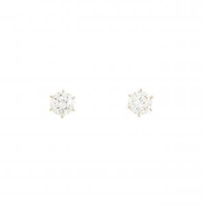 【リメイク】K18YG/ST ダイヤモンド ピアス 0.341CT 0.358CT G SI2 EXT-VG