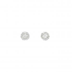 K18WG ダイヤモンド ピアス