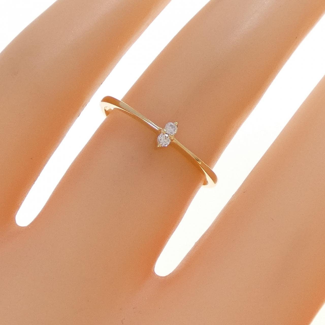 K18YG ダイヤモンド リング 0.03CT