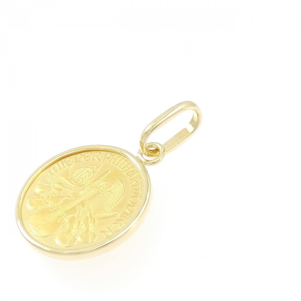 K18YG(枠) コイン ペンダント