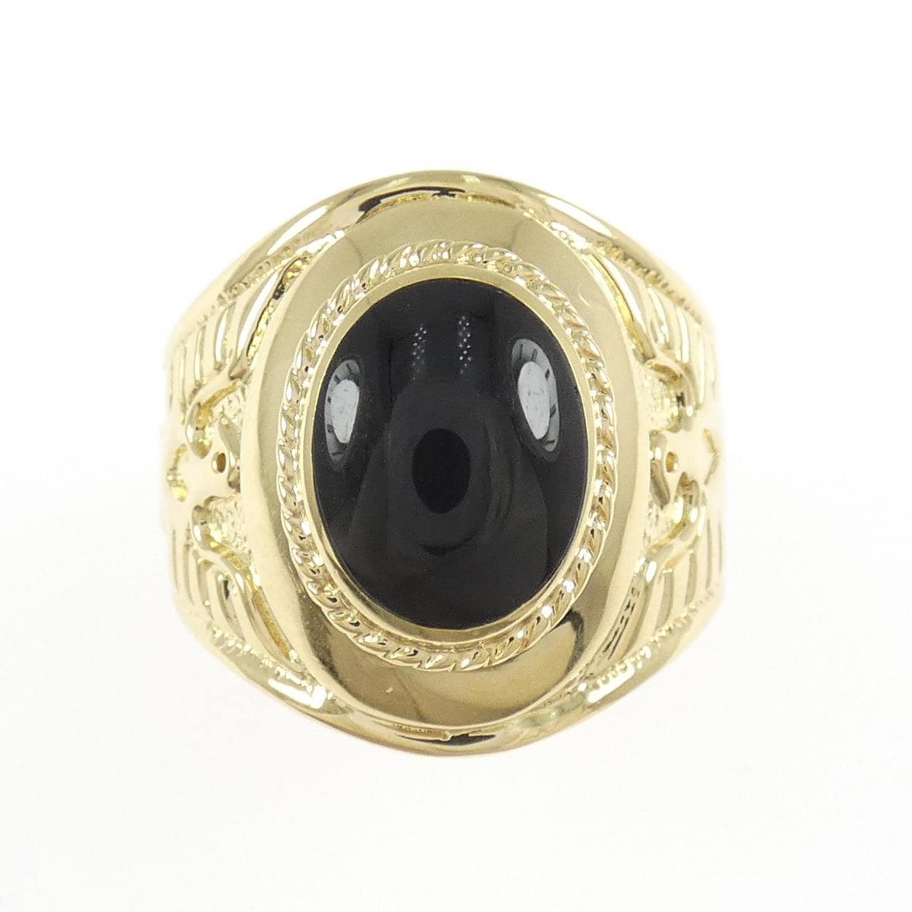 K18YG オニキス リング