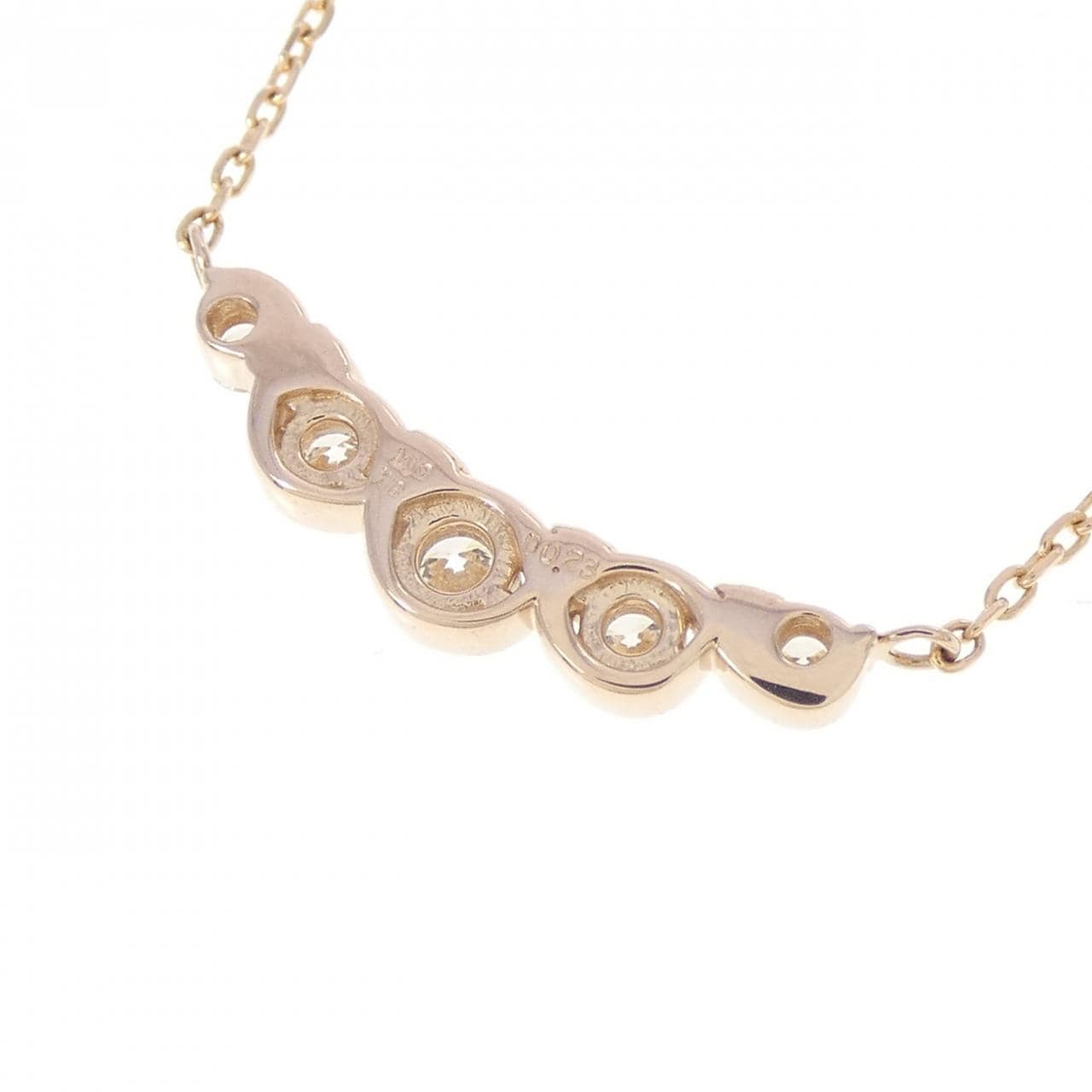 K18PG ダイヤモンド ネックレス 0.23CT