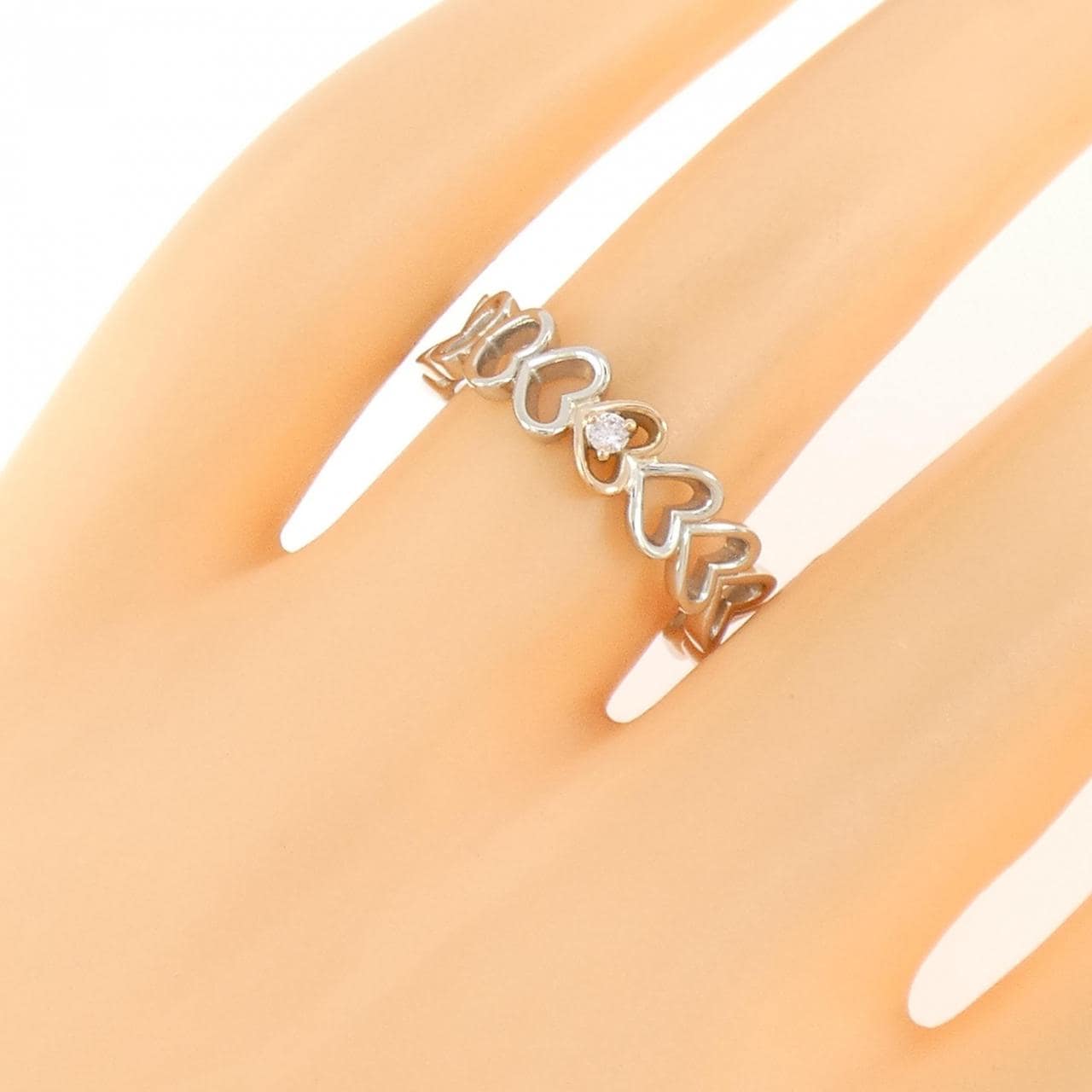 ジーエスティービー ピンクダイヤモンド リング 0.02CT