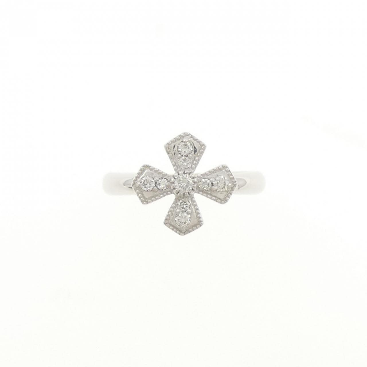 K18WG ダイヤモンド リング 0.15CT