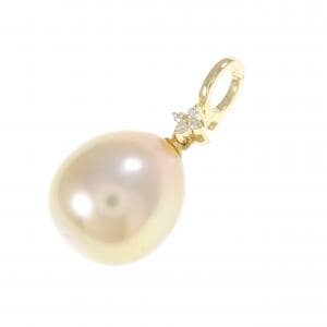K18YG 白蝶パール ペンダント 12.9mm