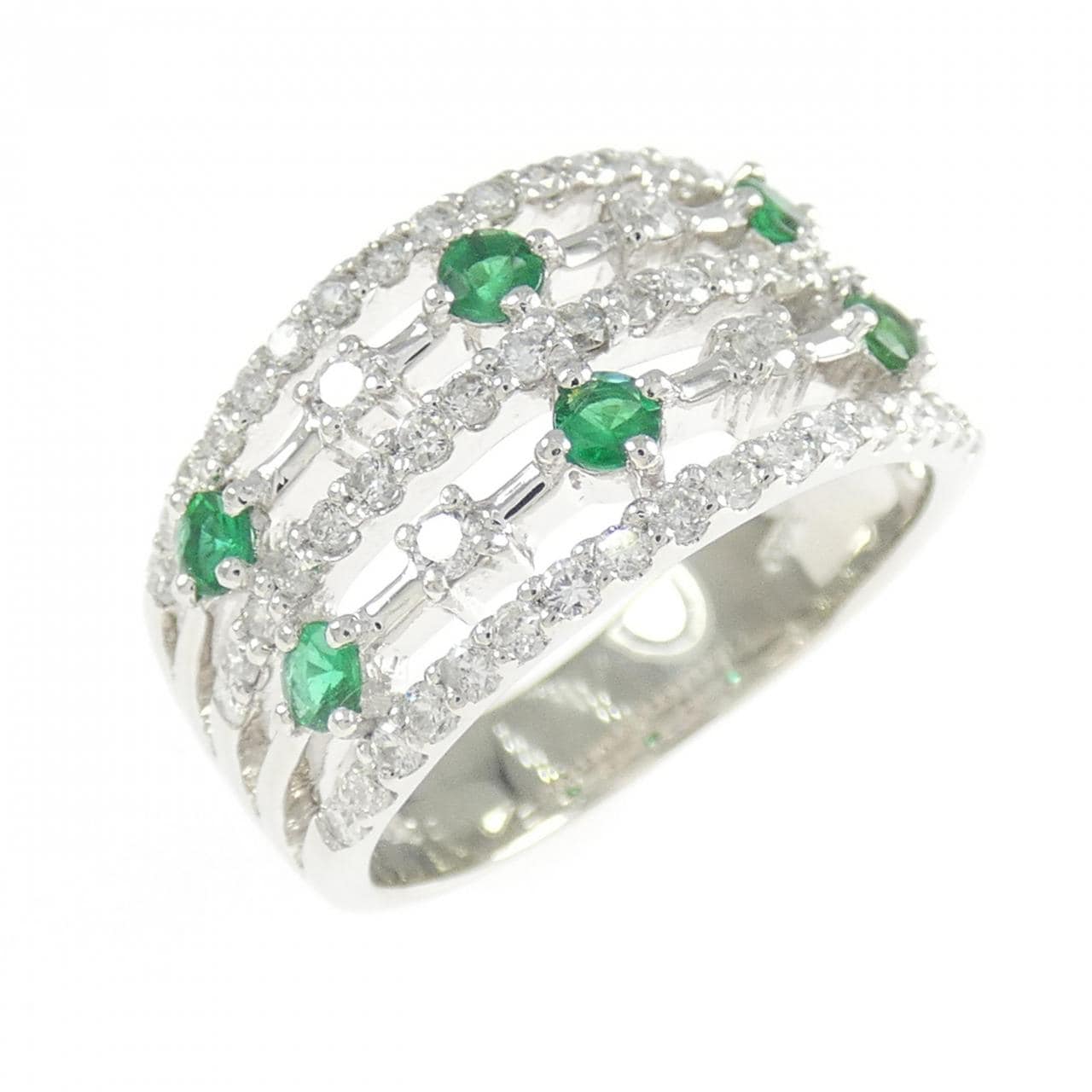 PT900 エメラルド リング 0.30CT