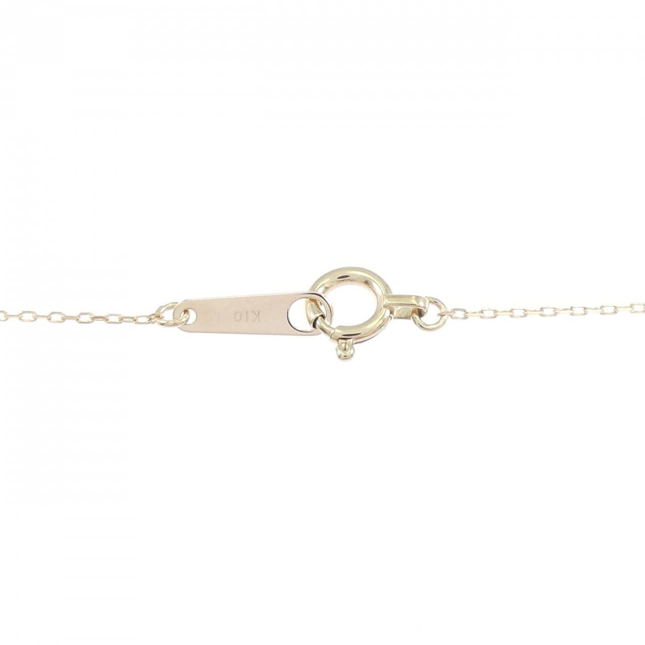 K10YG ハート ダイヤモンド ネックレス