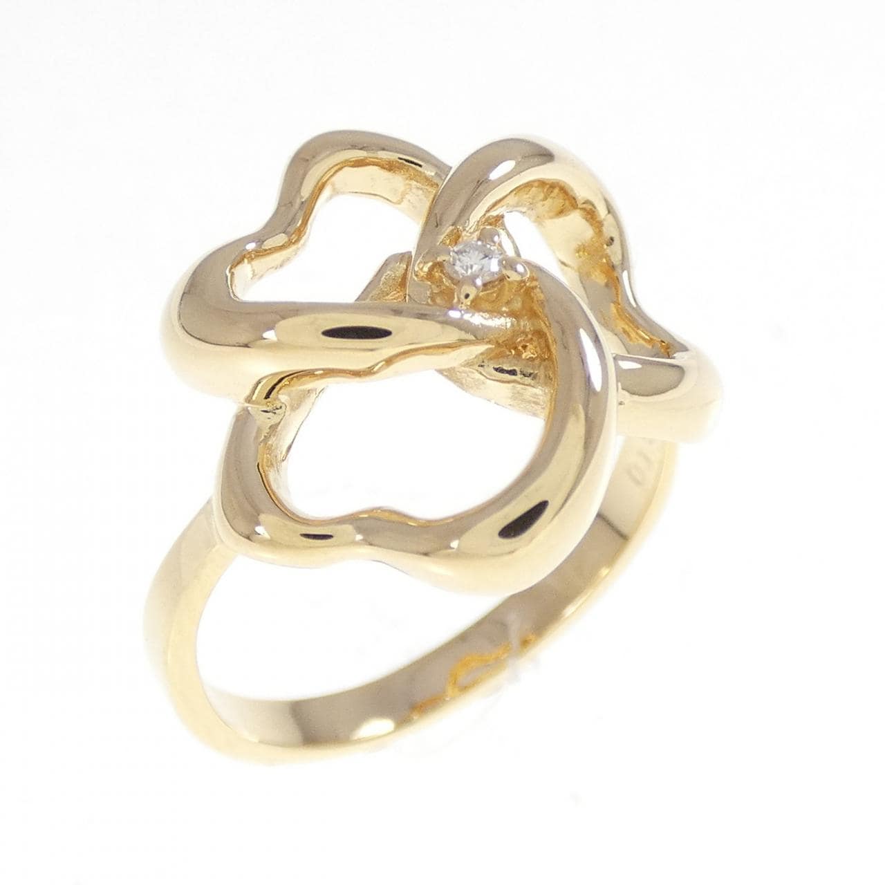 K18YG ダイヤモンド リング 0.015CT