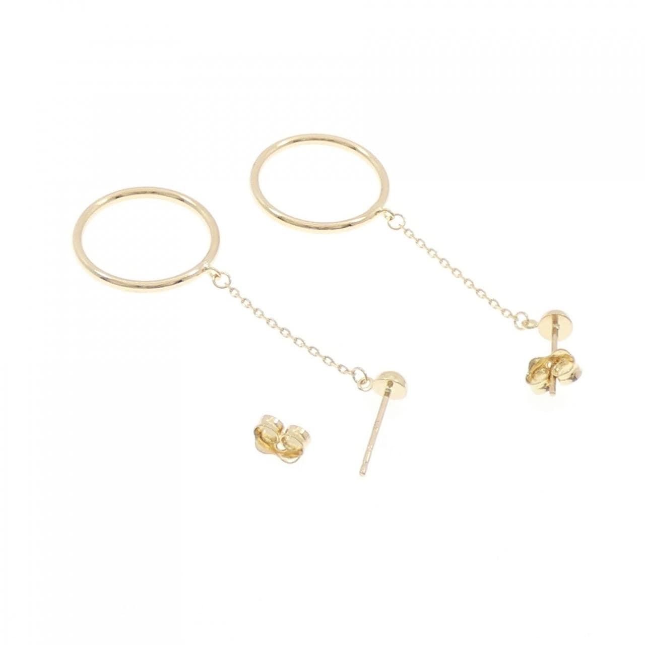 K18YG earrings