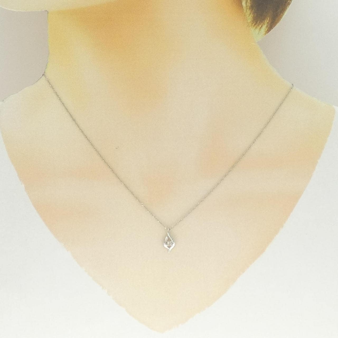 PT900/PT850 ダイヤモンド ネックレス 0.03CT