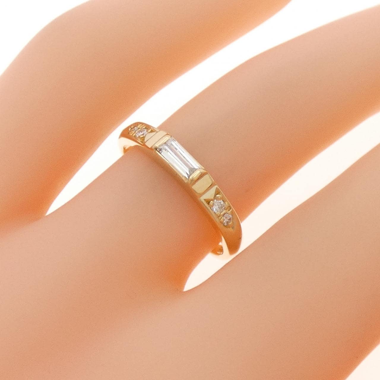 K18YG ダイヤモンド リング 0.11CT