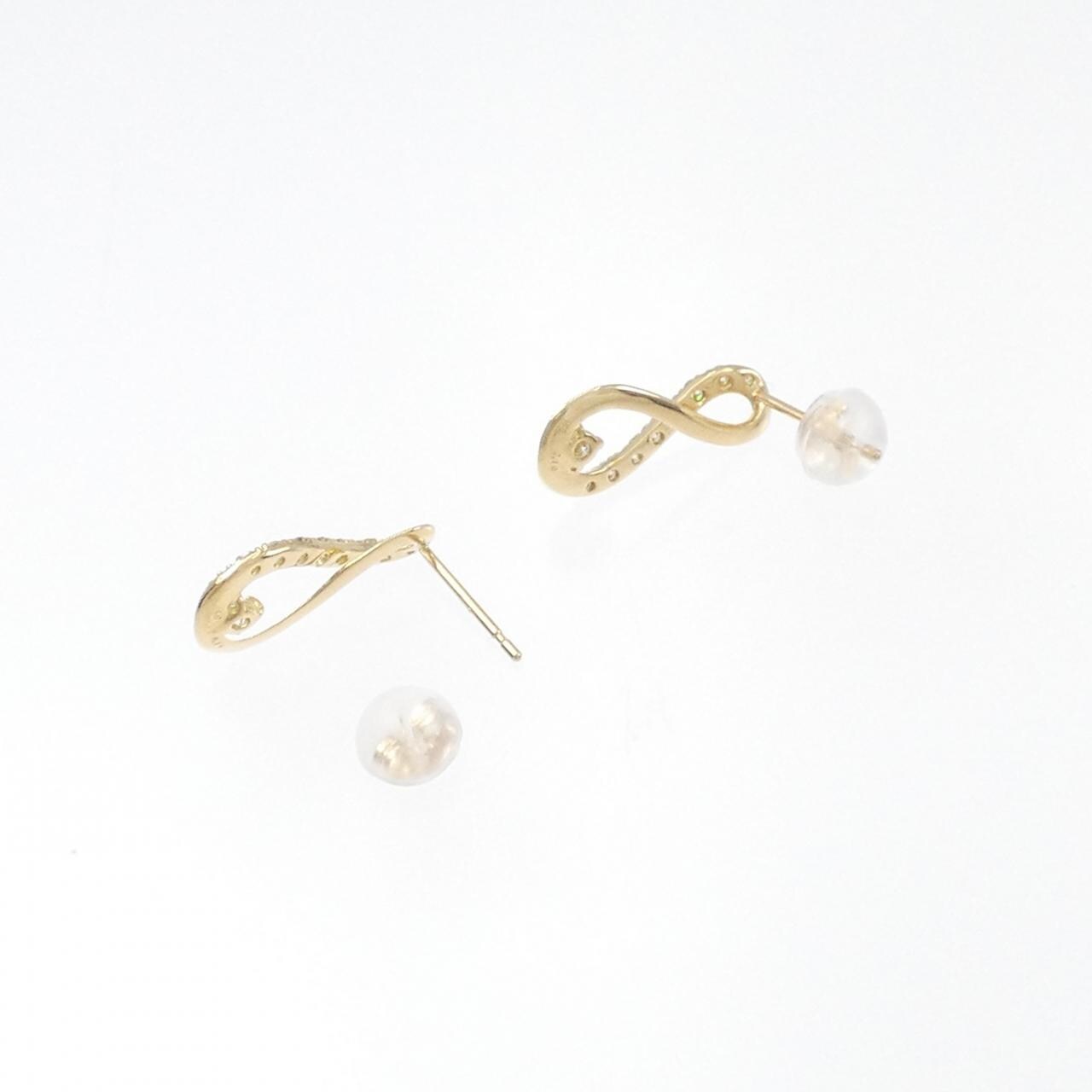 【新品】K18YG ダイヤモンド ピアス 0.20CT