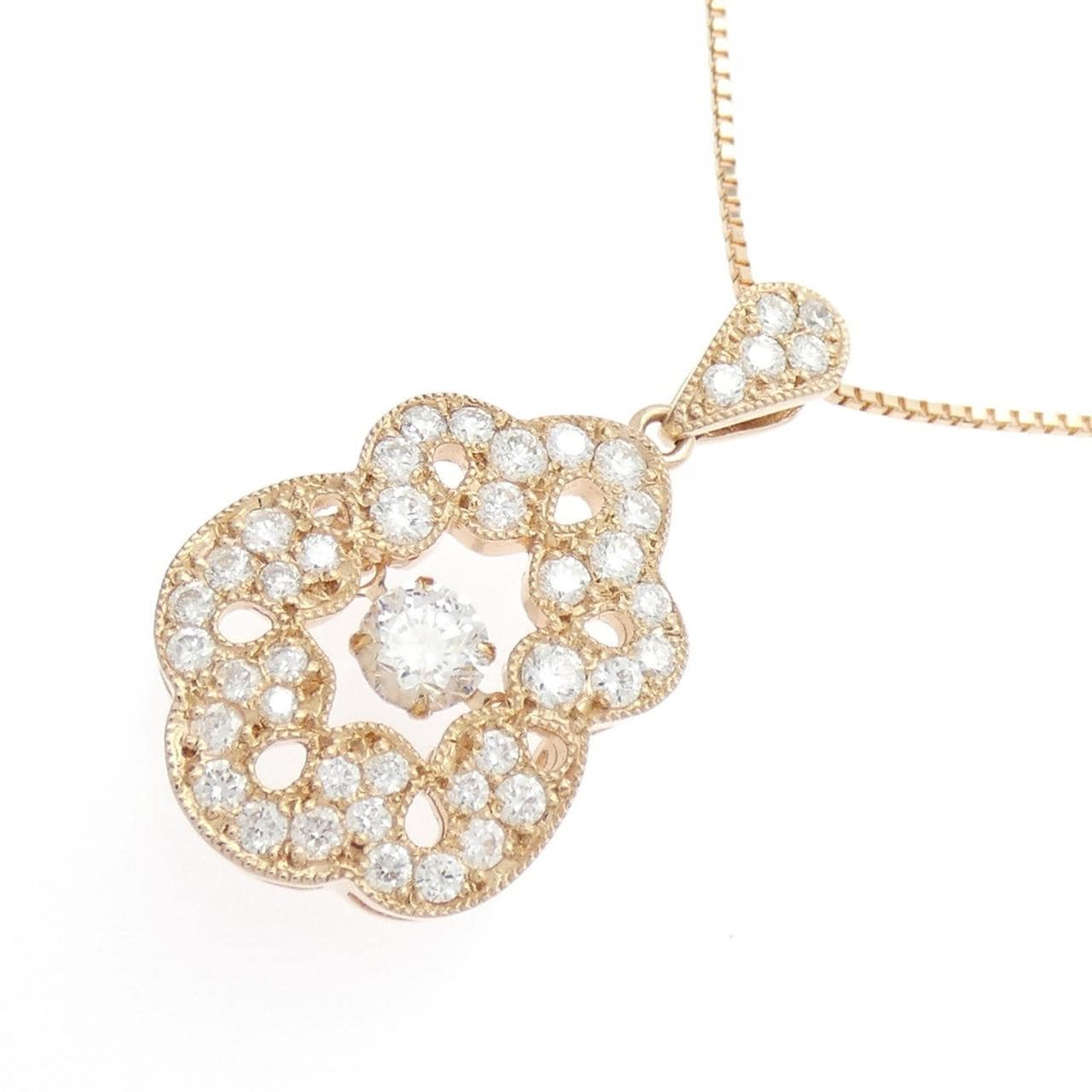 K18PG ダイヤモンド ネックレス 0.30CT