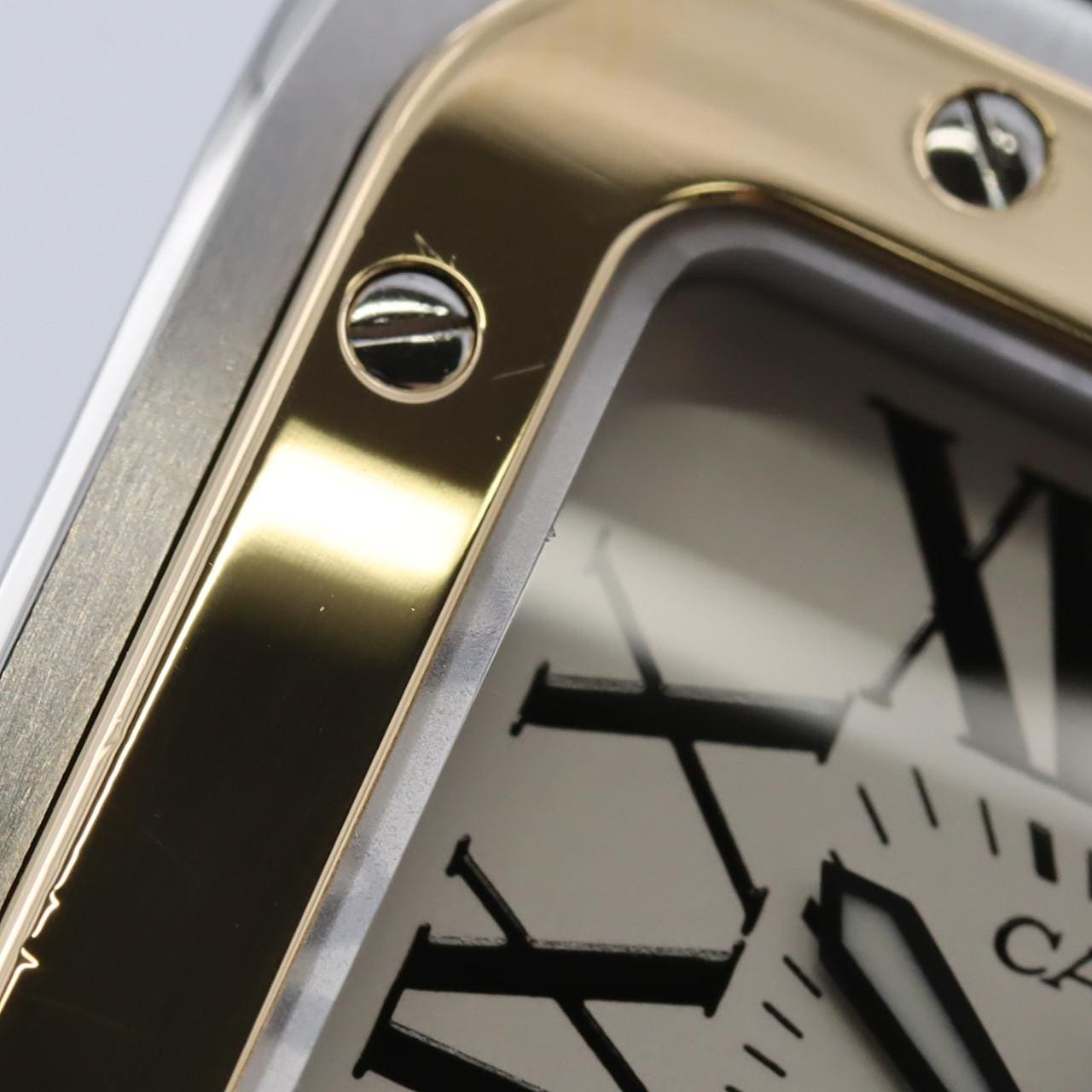 カルティエ サントス100LM コンビ 1904-2004刻印 W20077X7 SSxYG 自動巻