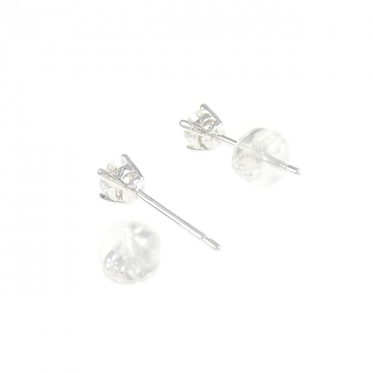 750WG/K18WG ダイヤモンド ピアス 0.260CT 0.265CT G-F VS1-SI1 VG-GOOD