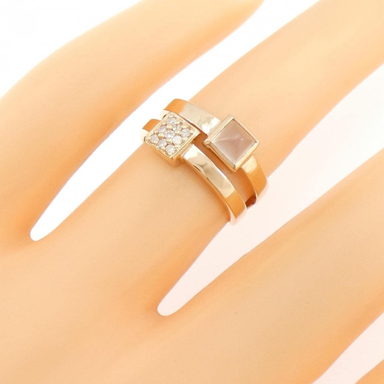 K18PG ムーンストーン リング