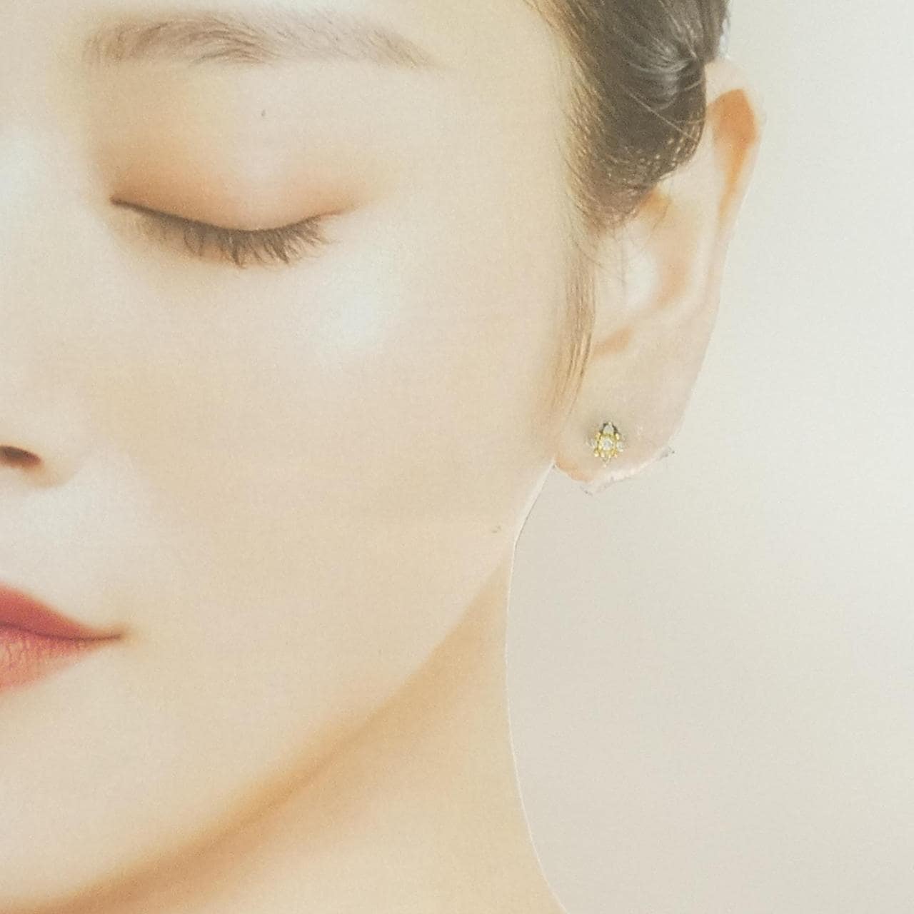 K18YG ダイヤモンド ピアス