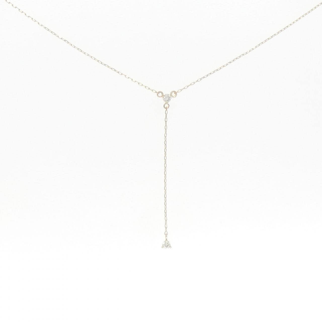 K10YG ダイヤモンド ネックレス 0.03CT