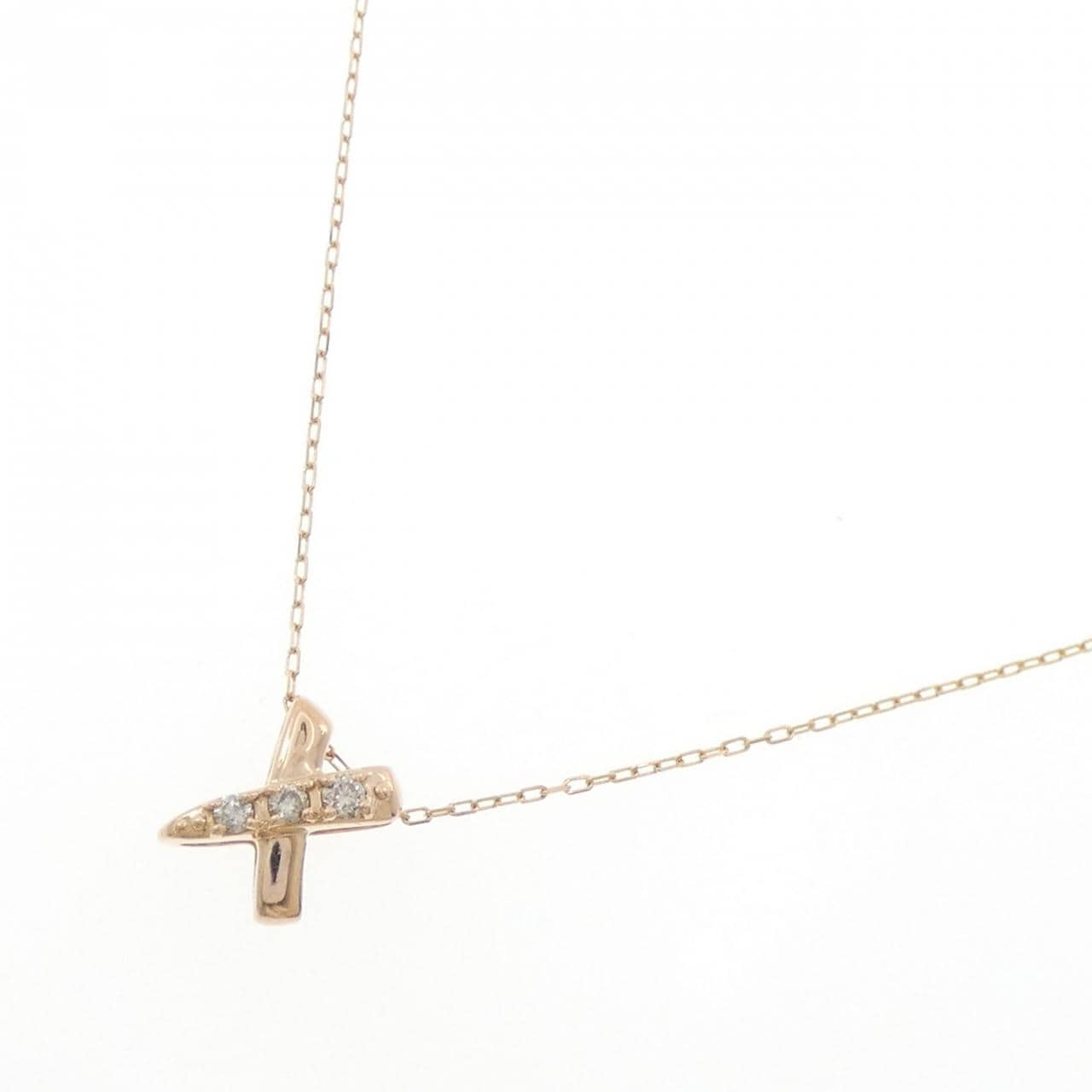 K18PG ダイヤモンド ネックレス 0.07CT