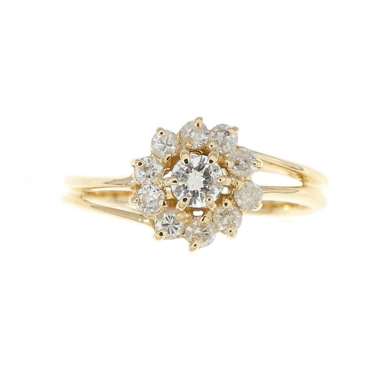 K18YG ダイヤモンド リング 0.30CT