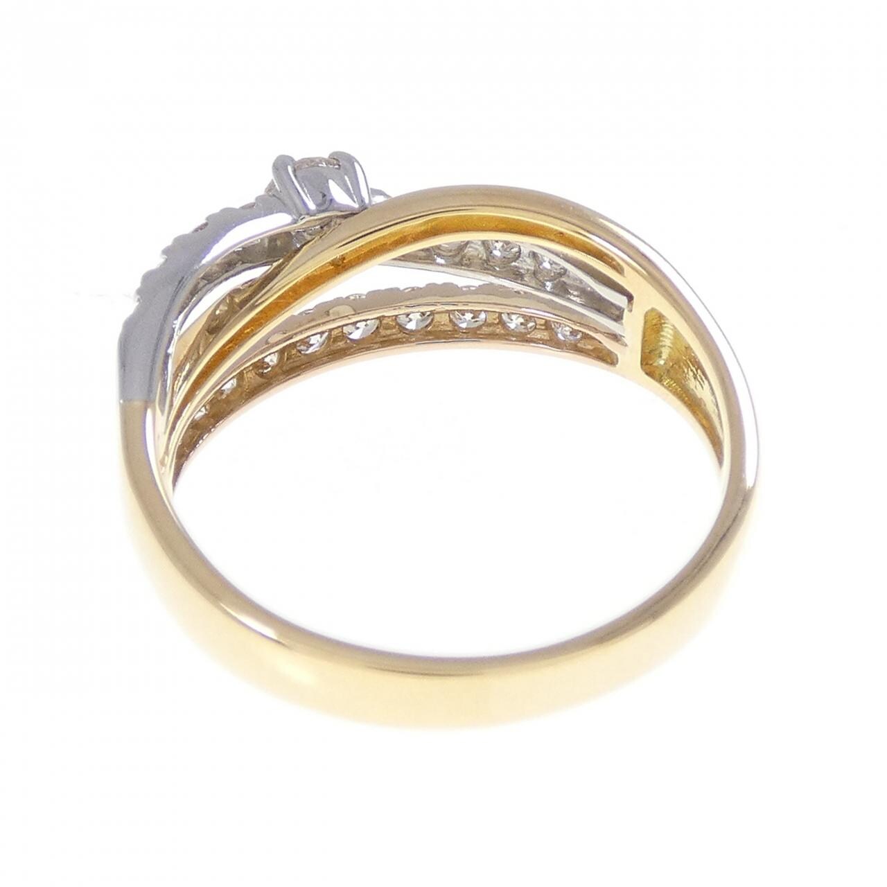 K18YG/K18PG/PT900 ダイヤモンド リング 0.50CT