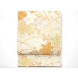 【未使用品】夏袋帯　絽織　全通柄