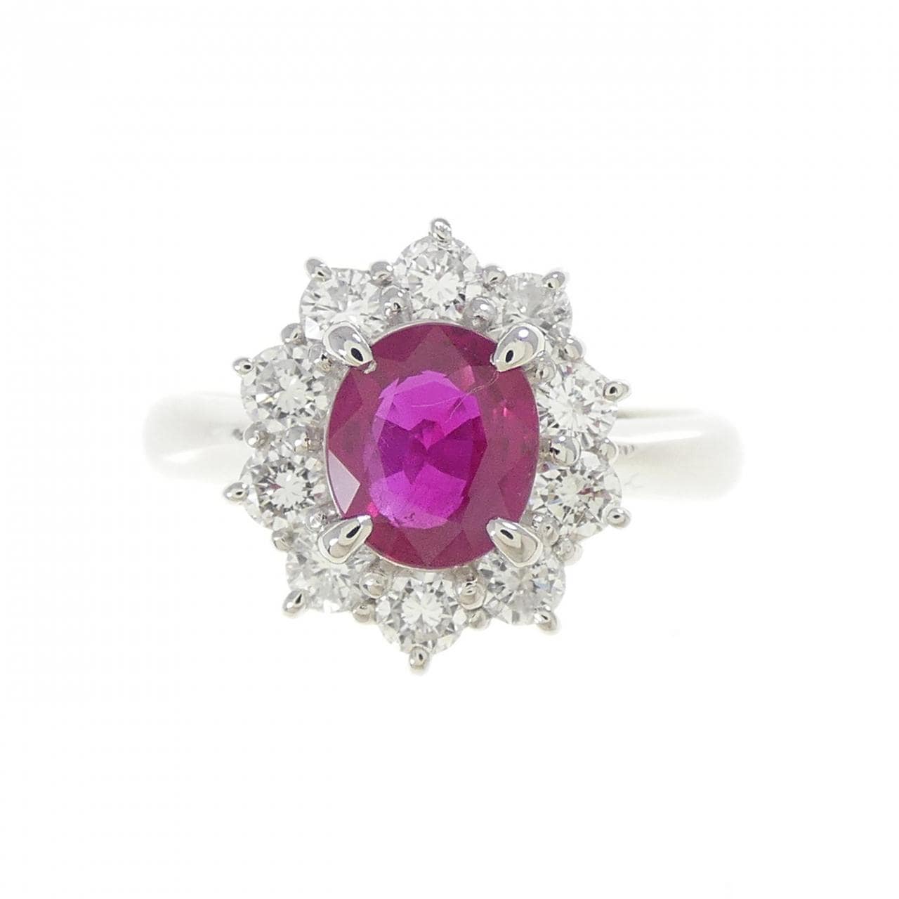 PT900 ルビー リング 0.88CT