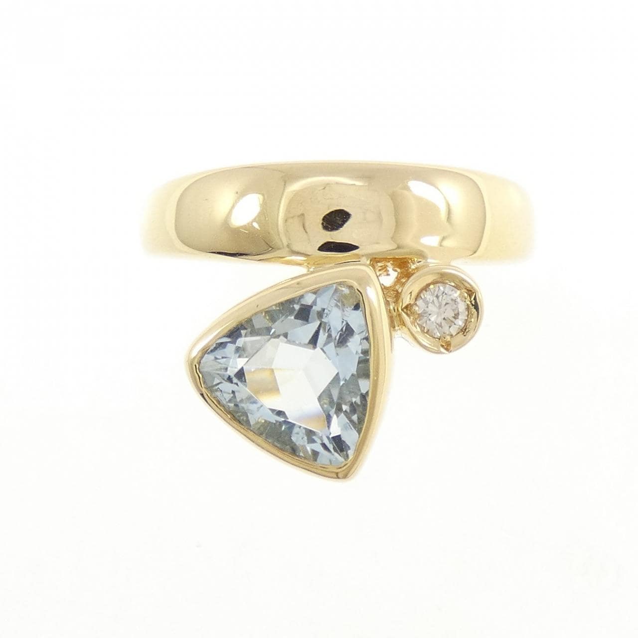 K18YG アクアマリン リング 1.40CT