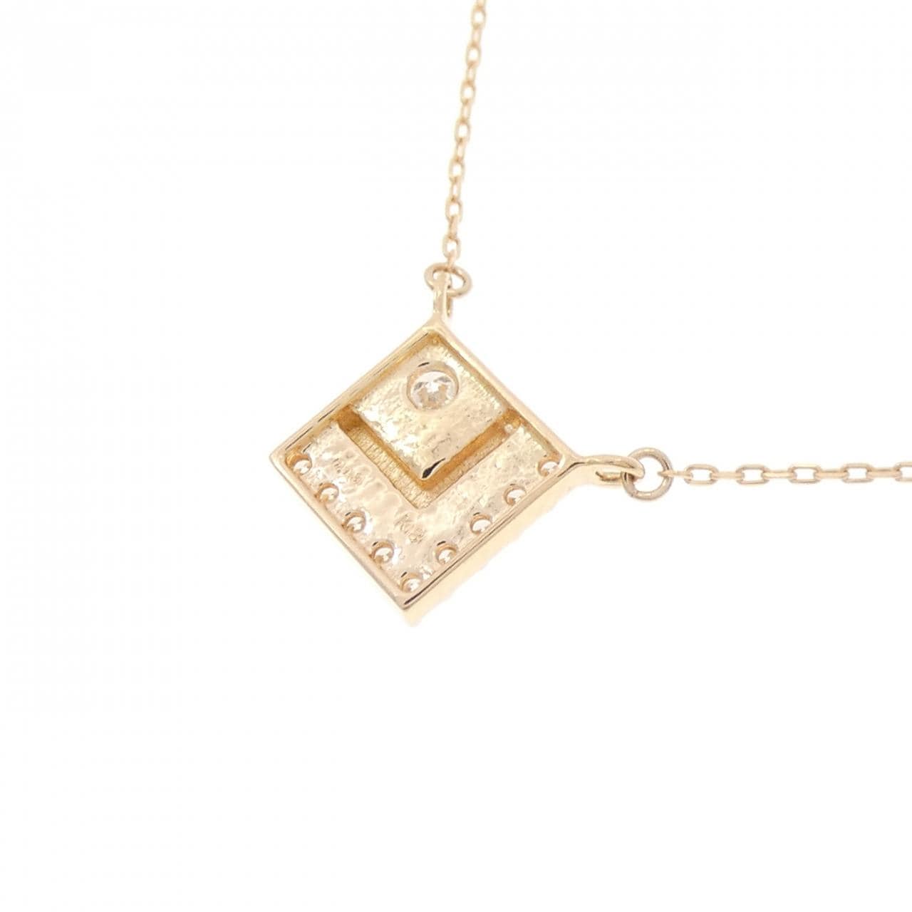 K18PG ダイヤモンド ネックレス 0.13CT