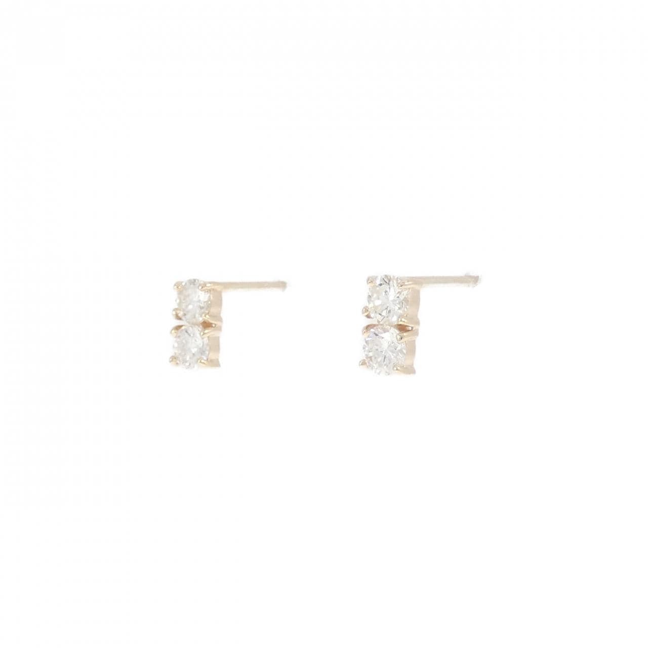 【リメイク】K10YG ダイヤモンド ピアス 0.30CT