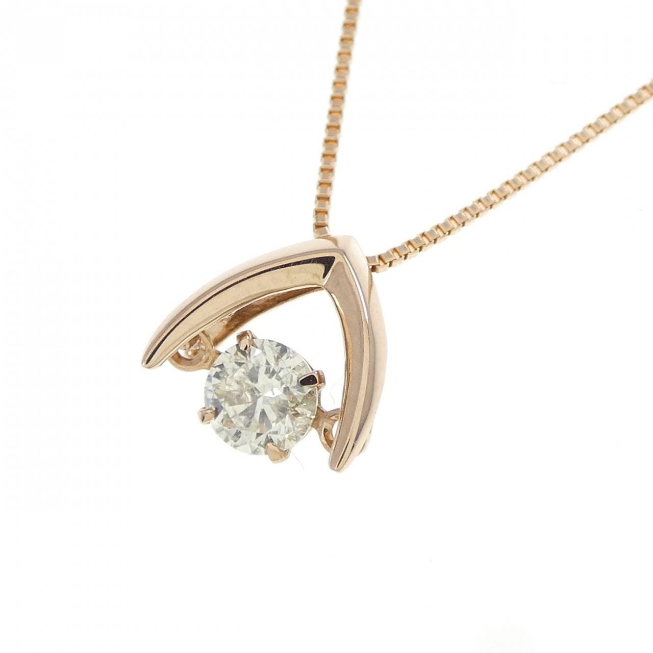 K18PG ダイヤモンド ネックレス 0.21CT