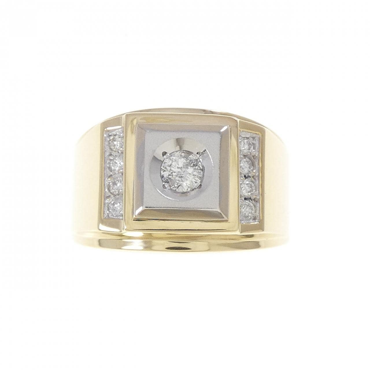 K18YG/K18WG ダイヤモンド リング 0.12CT