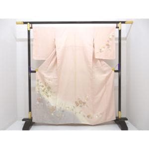 訪問着　友禅金彩加工　螺鈿入りボカシ染