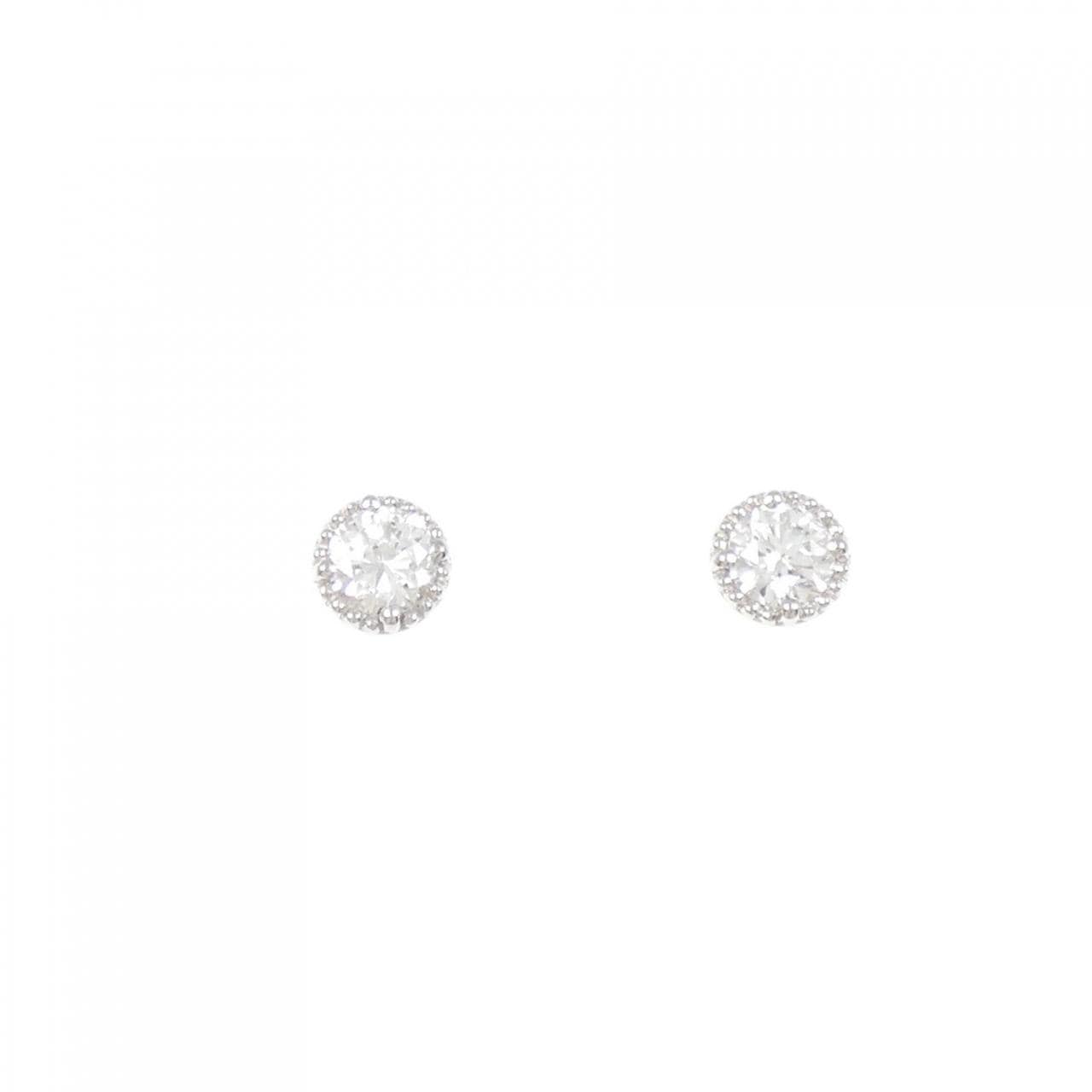 [再加工款] PT900/ST鑽石耳環 0.207CT 0.224CT F SI1 VG-GOOD