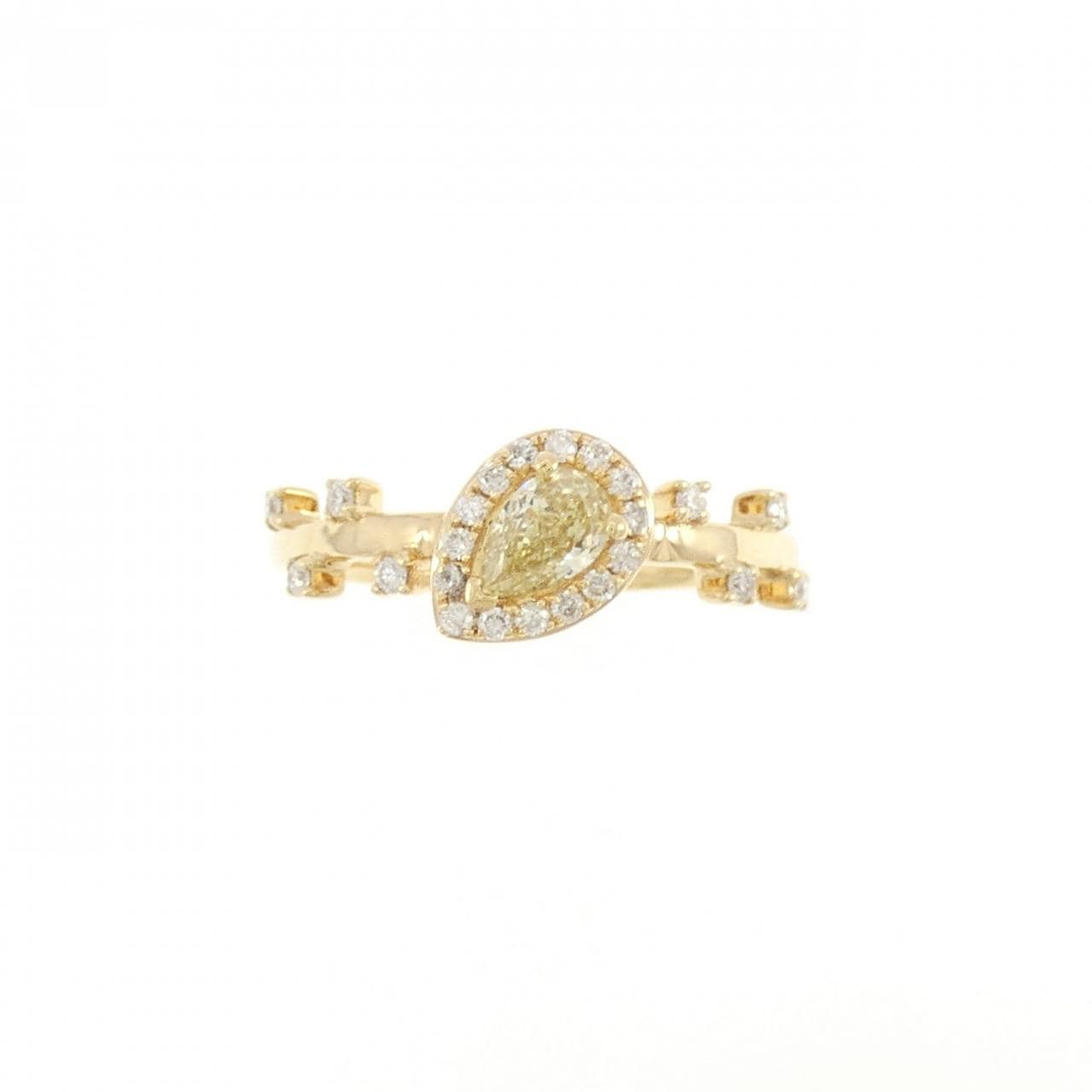 [BRAND NEW] K18YG Diamond Ring 0.31CT