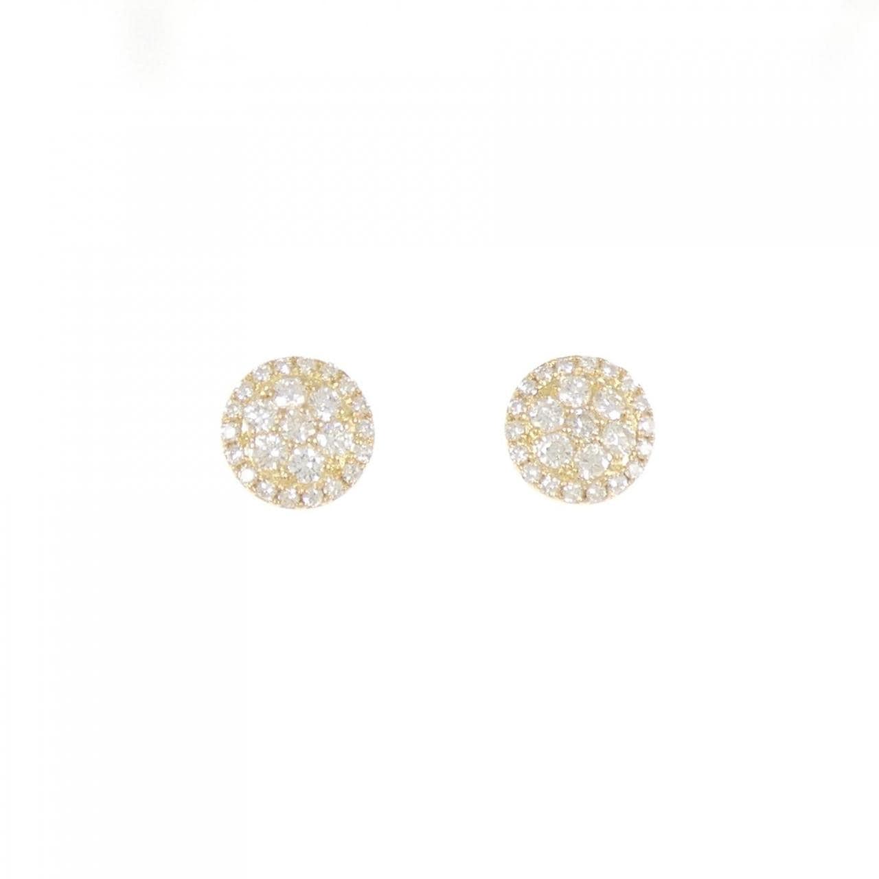 [再加工款] K18YG钻石耳环0.60CT