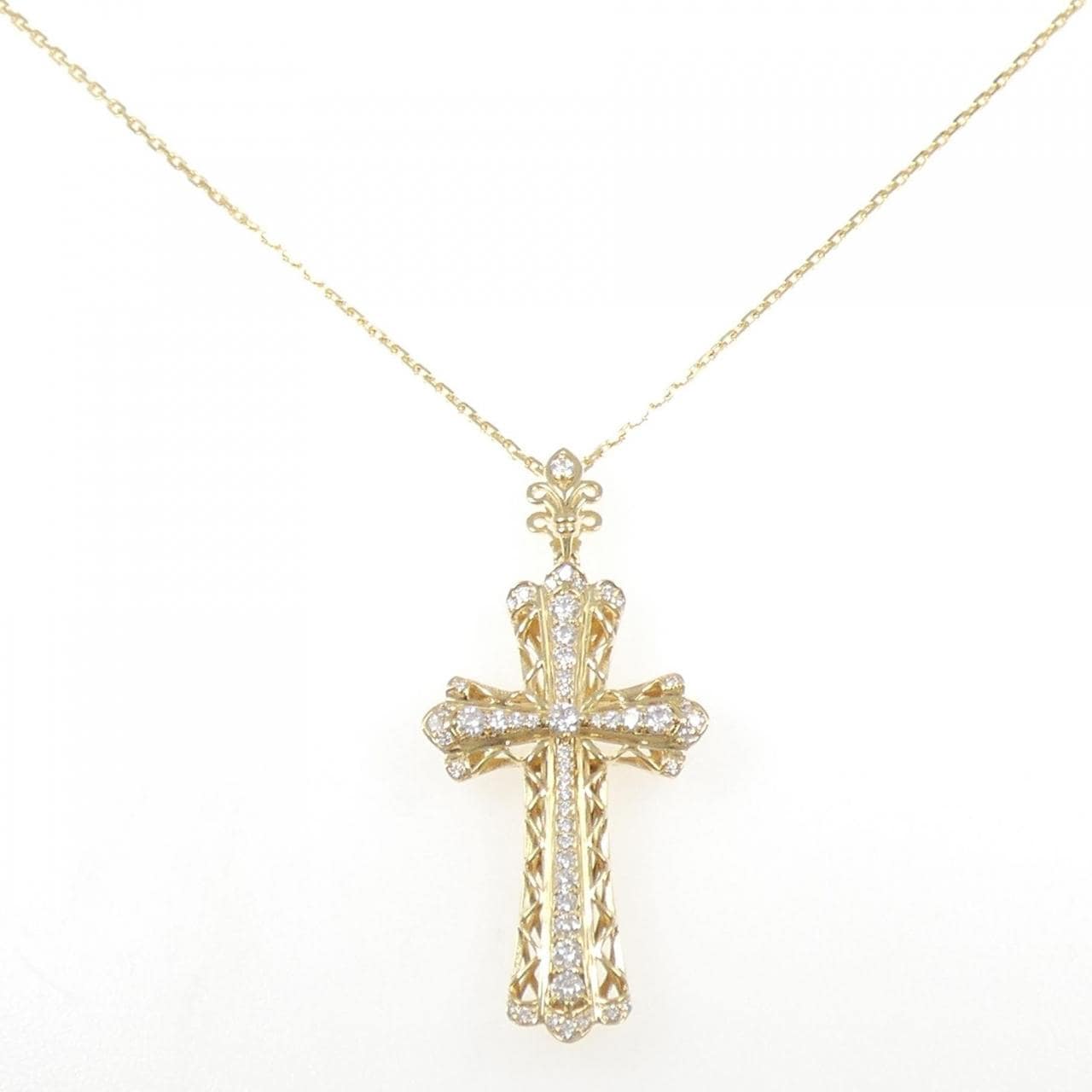 ユキザキ ヨビコ クロス ダイヤモンド ネックレス 0.80CT