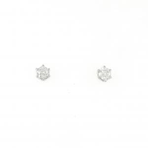 PT900 ソリティア ダイヤモンド ピアス 0.2CT