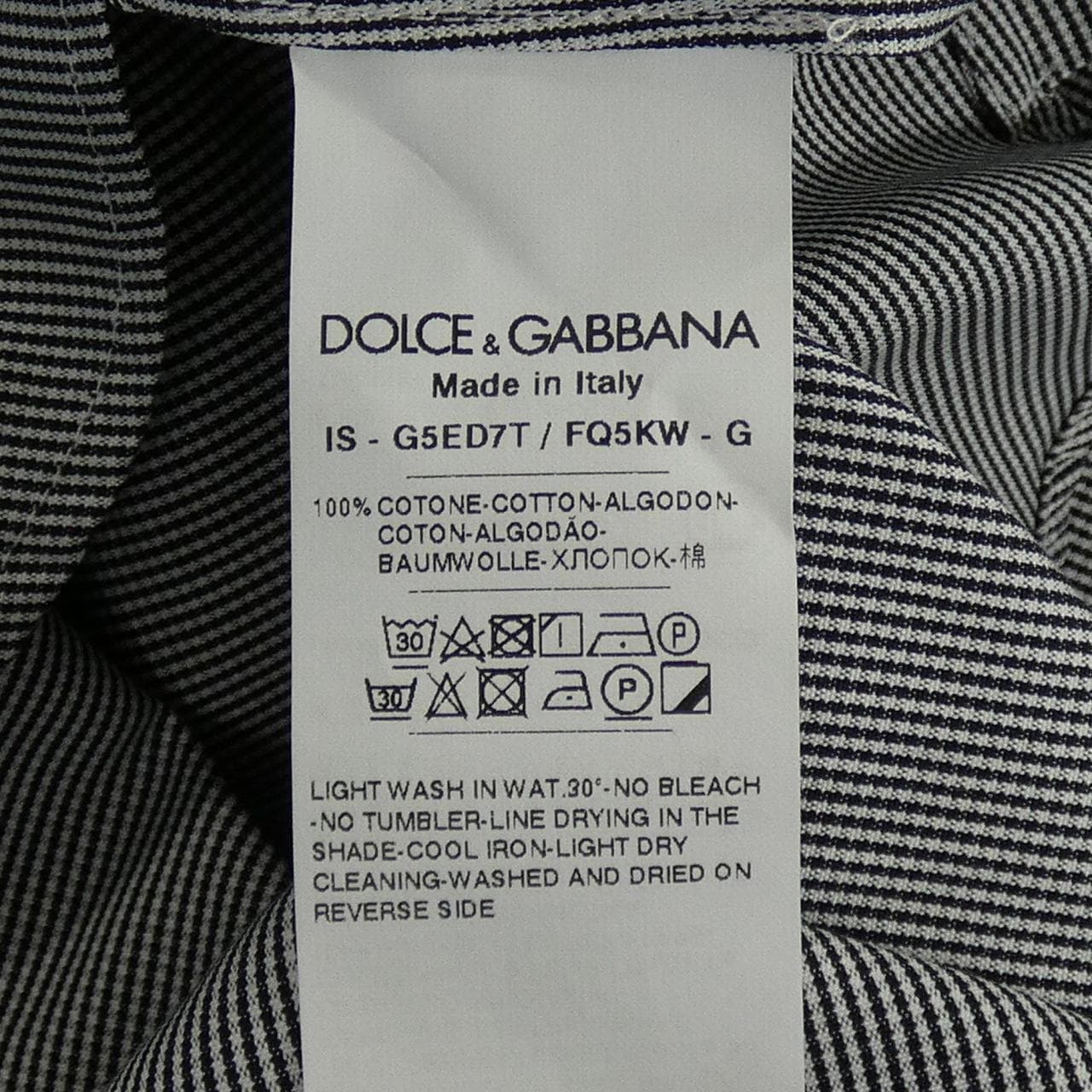 ドルチェアンドガッバーナ DOLCE&GABBANA S／Sシャツ