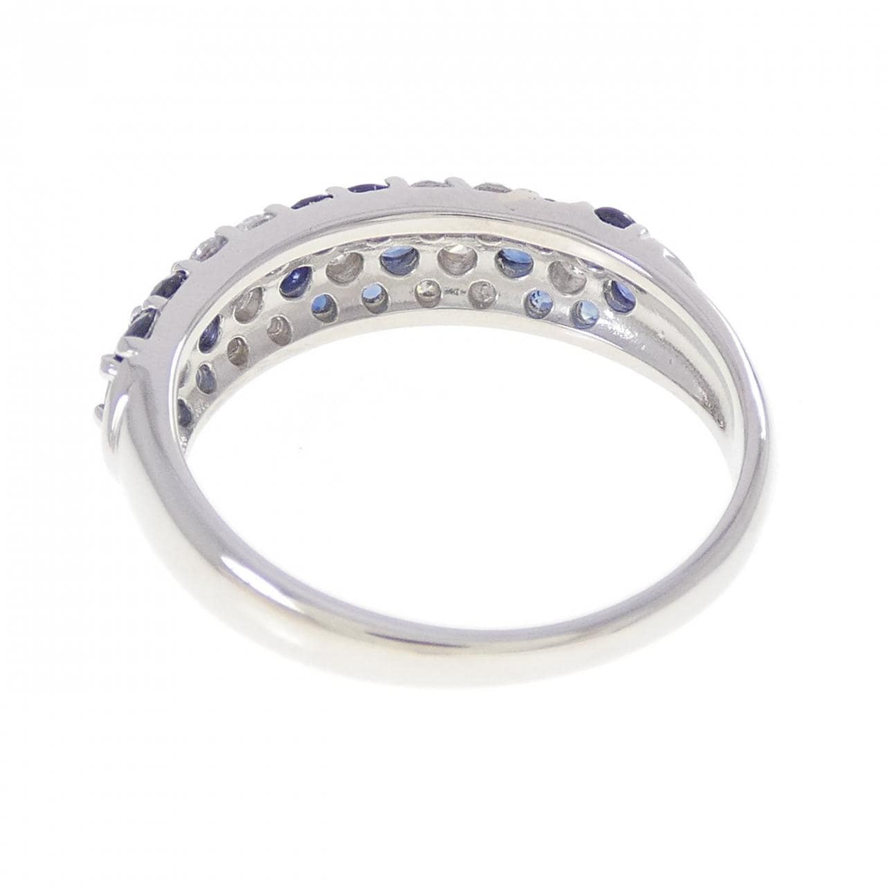 PT900 フラワー サファイヤ リング 0.85CT