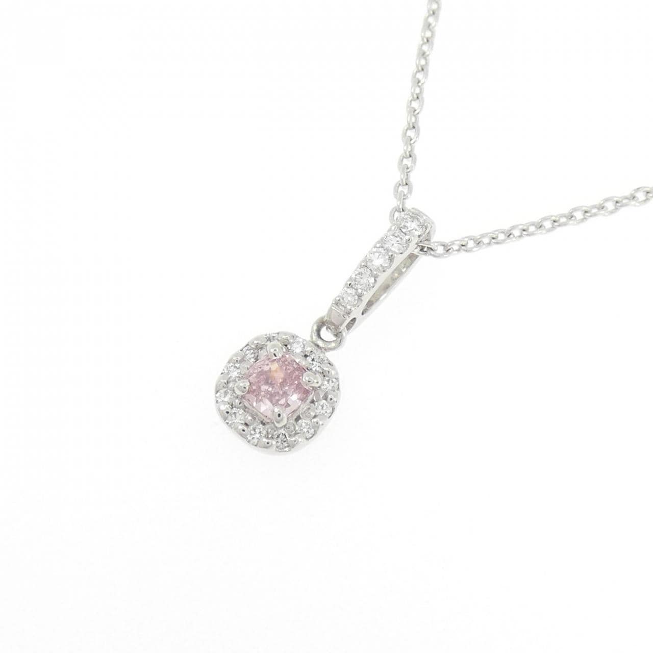 PT900/PT850 ダイヤモンド ネックレス 0.130CT FIPP SI1 ファンシーカット