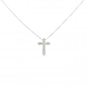PT900/PT850 クロス ダイヤモンド ネックレス 0.20CT