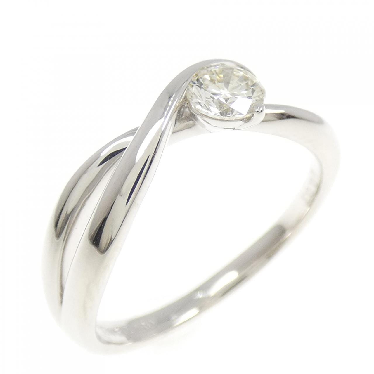 K18WG ダイヤモンド リング 0.280CT
