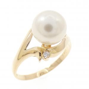 K18YG アコヤパール リング 7.8mm