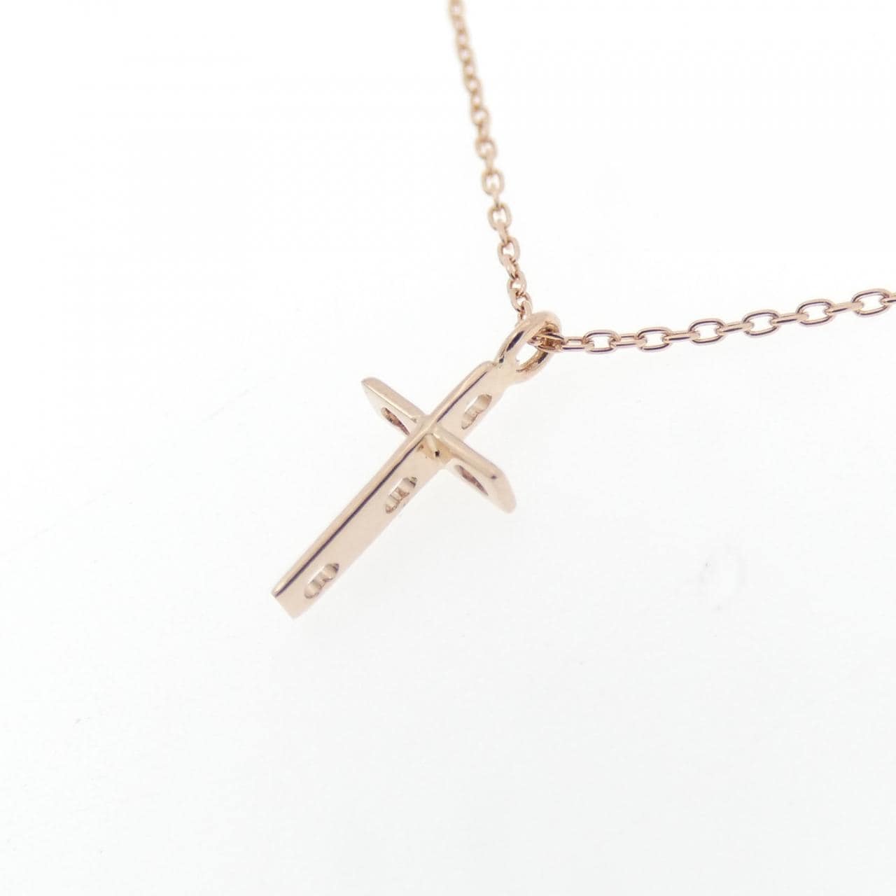 K10PG クロス ネックレス