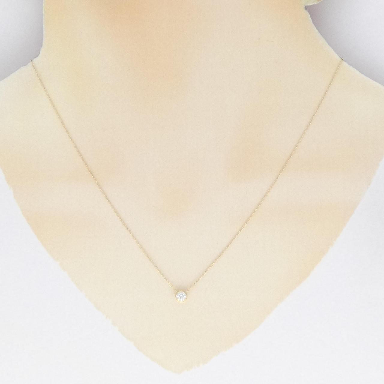 K18YG ダイヤモンド ネックレス 0.15CT
